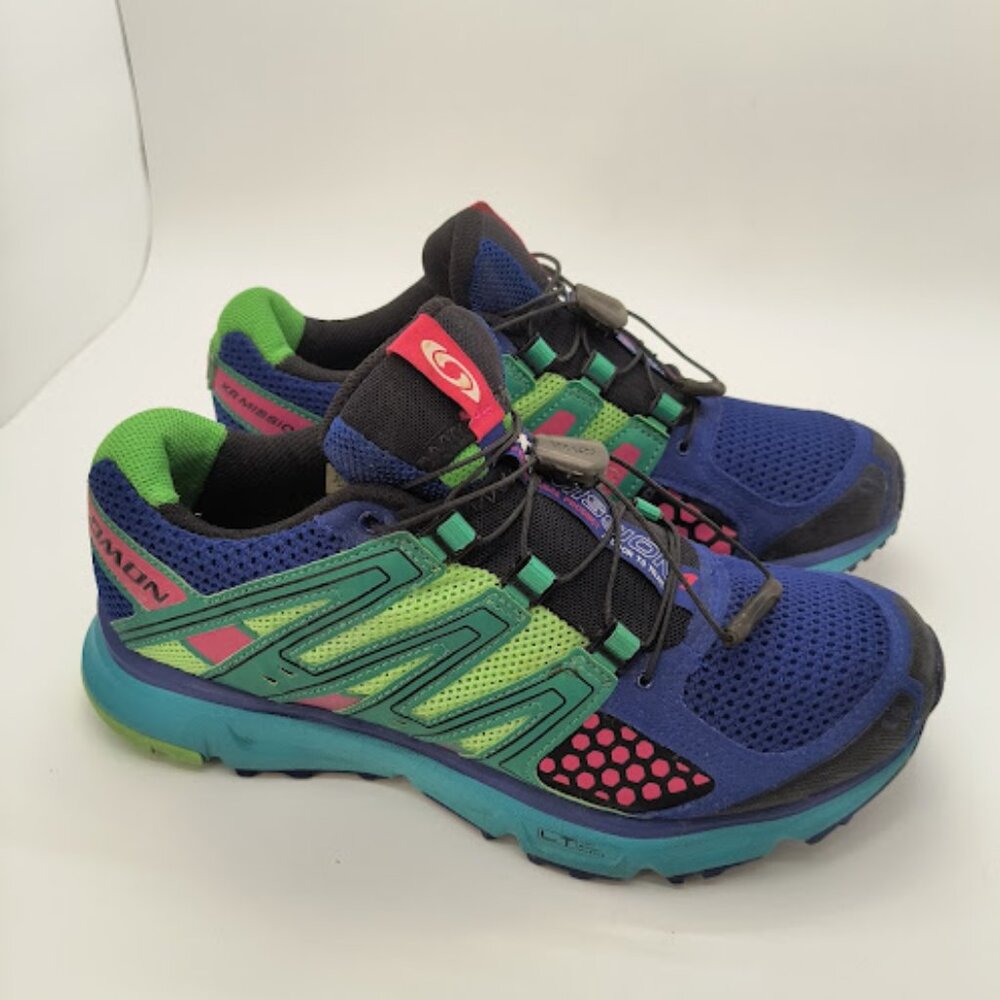 Women's Salomon XR Mission 1 Trail Running Shoes Size 8 With Quick Laces